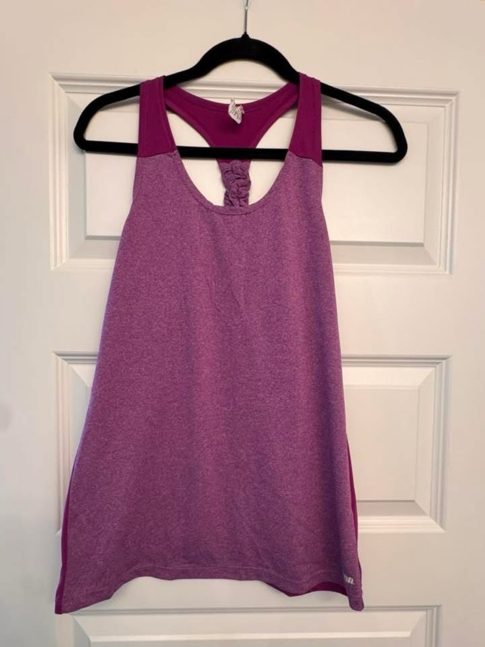 Women’s Purple Braided-Racerback Tank Top